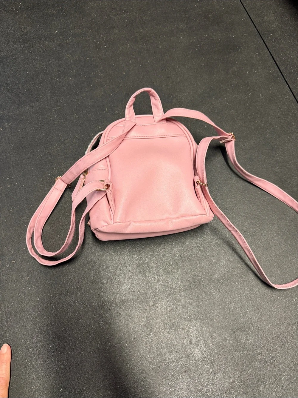 Pink mini backpack